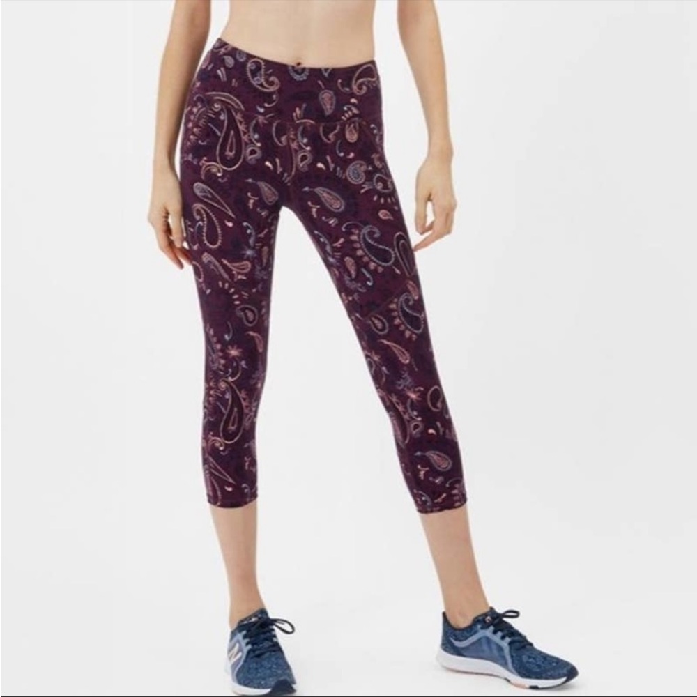 Sweaty Betty paisley crop leggings